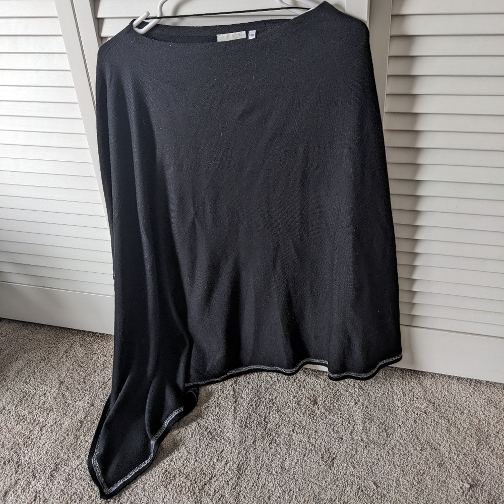Cozy Black Poncho